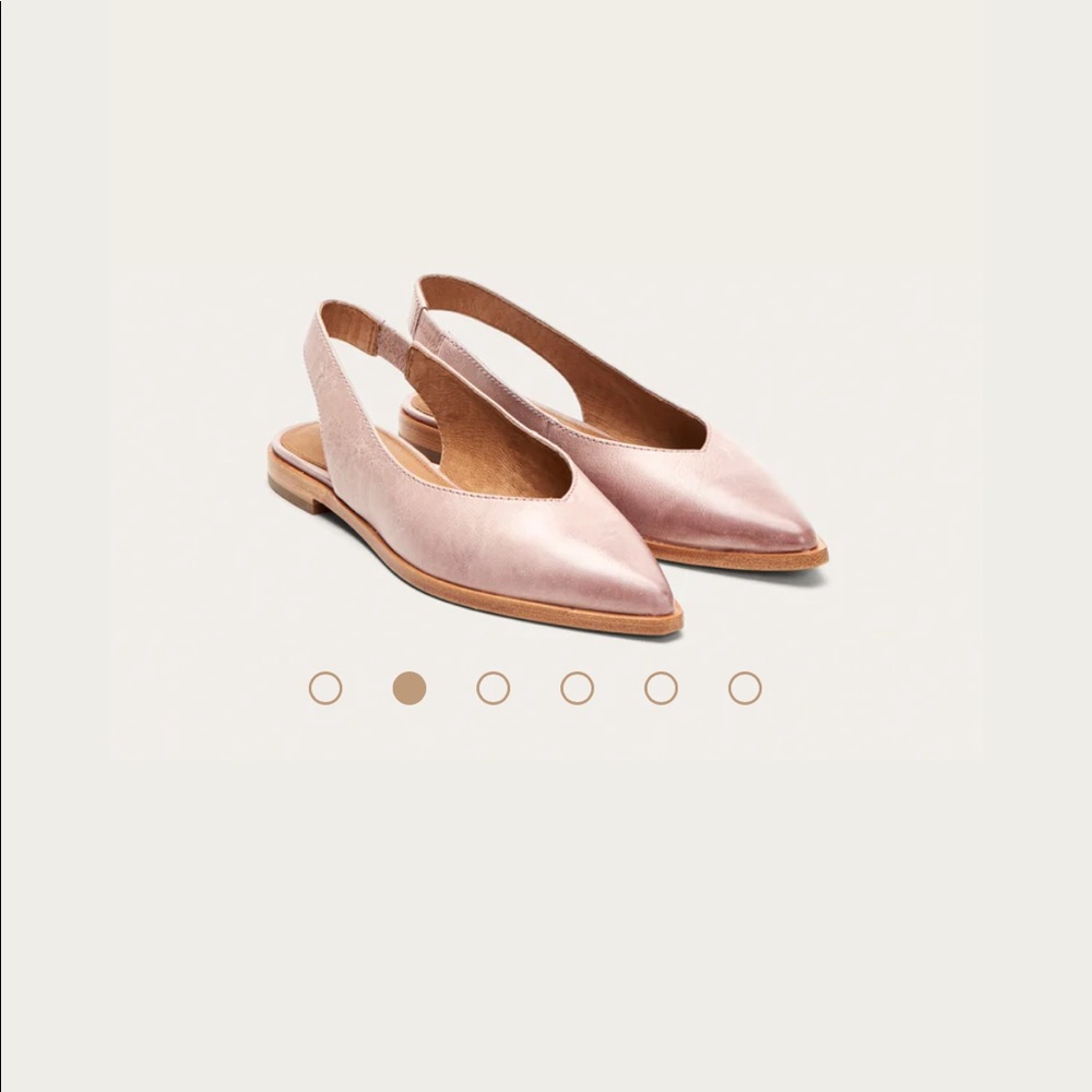 frye kenzie slingback flat in lilac - new in box